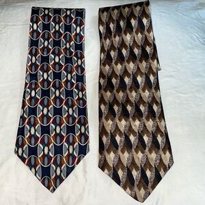 Two Martin Wong silk ties